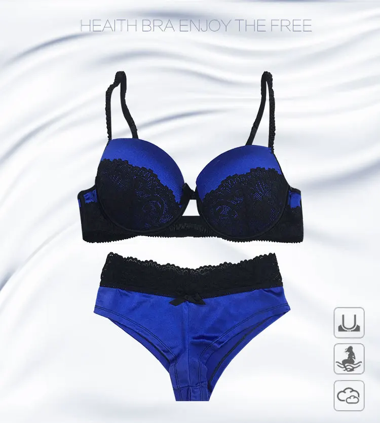 blue black bra