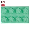 Chefcoco brand 8 cavity super star special silicone mold for soap making mini bath bomb crafts candy chocolate mold supplies