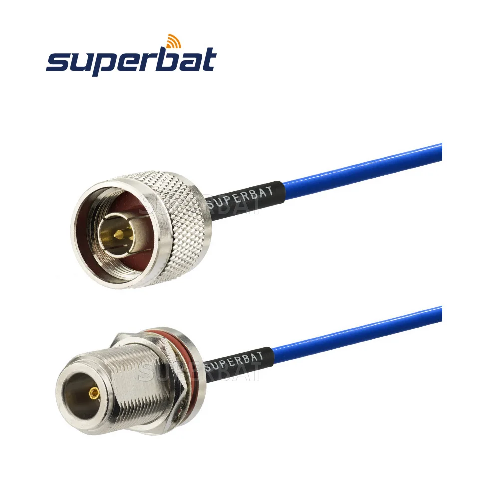 SMA Plug Male to Female Jack Blue RG402 Semi Flexible RF Coaxial LOW LOSS Cable