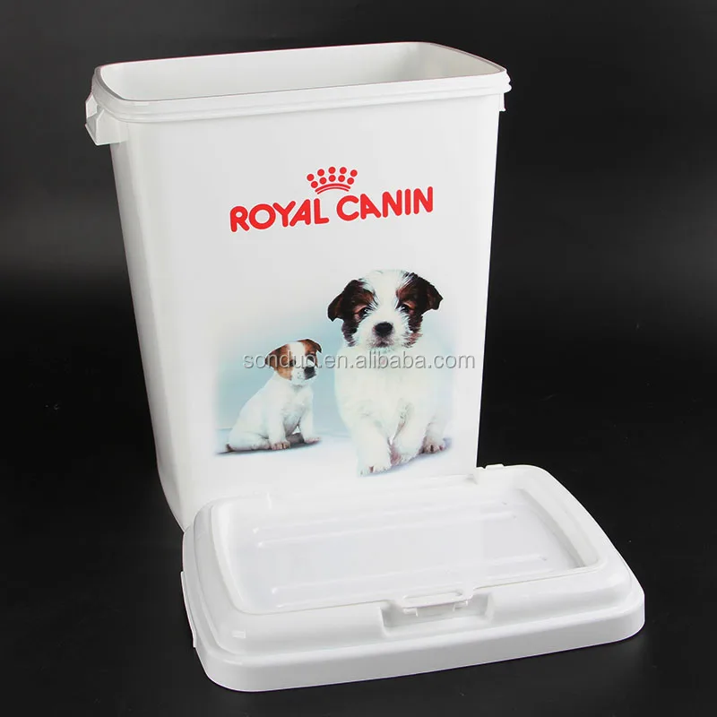 15kgs Rectangle Shape Pet Food Container Dog Cat Food Container Storage