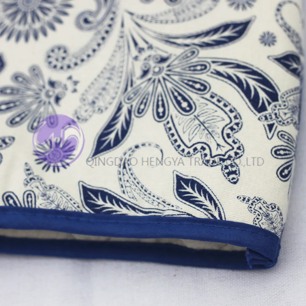 
home textile heat resistant custom printed cotton fabric tea cosy 