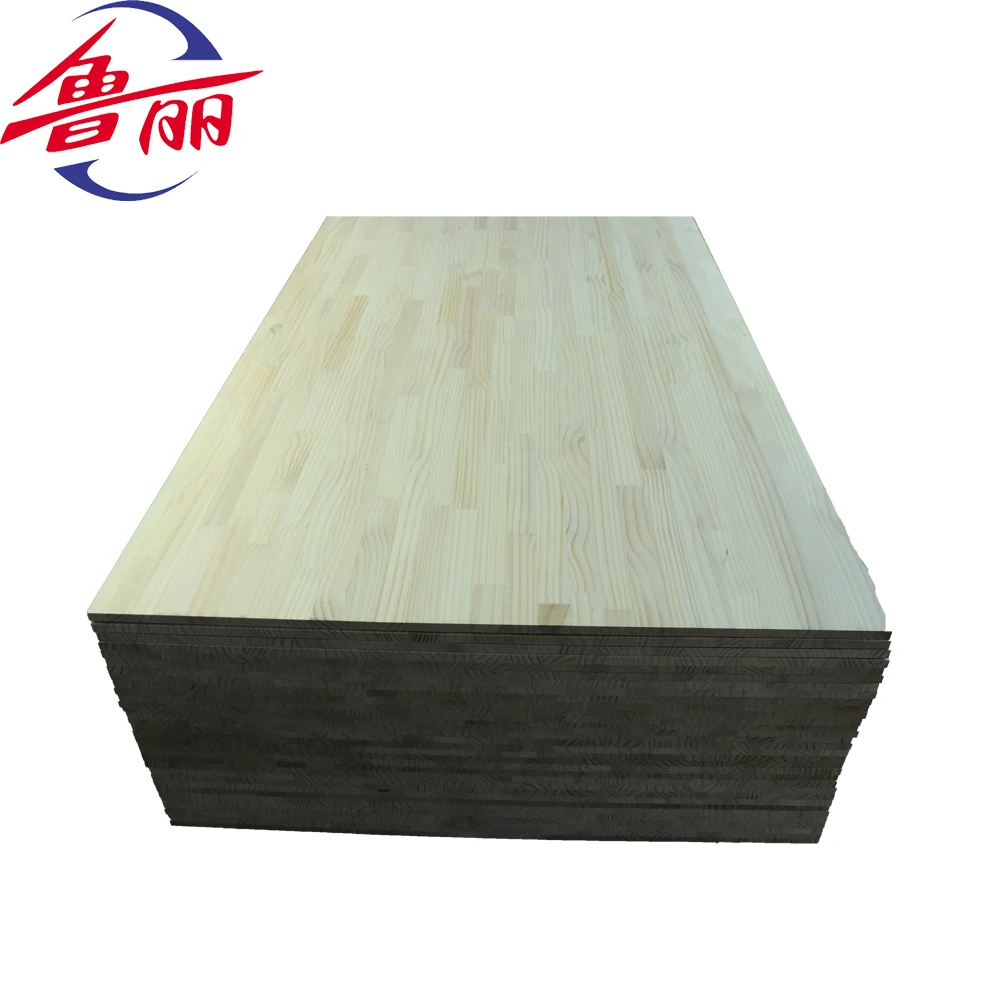 
luli cheap price rubber wood finger joint lamination wood board 