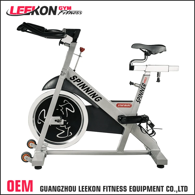 Leekon卸売高品質エアロバイク商業ジムスピンバイクで20キロフライ 
