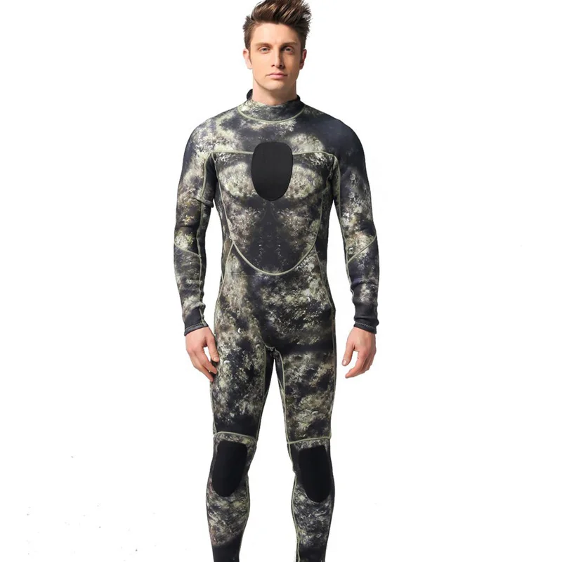 

Professional High Quality Popular 3mm Neoprene Spearfishing Wetsuit Diving Full Body Suit Camouflage Wetsuit For Men, Description
