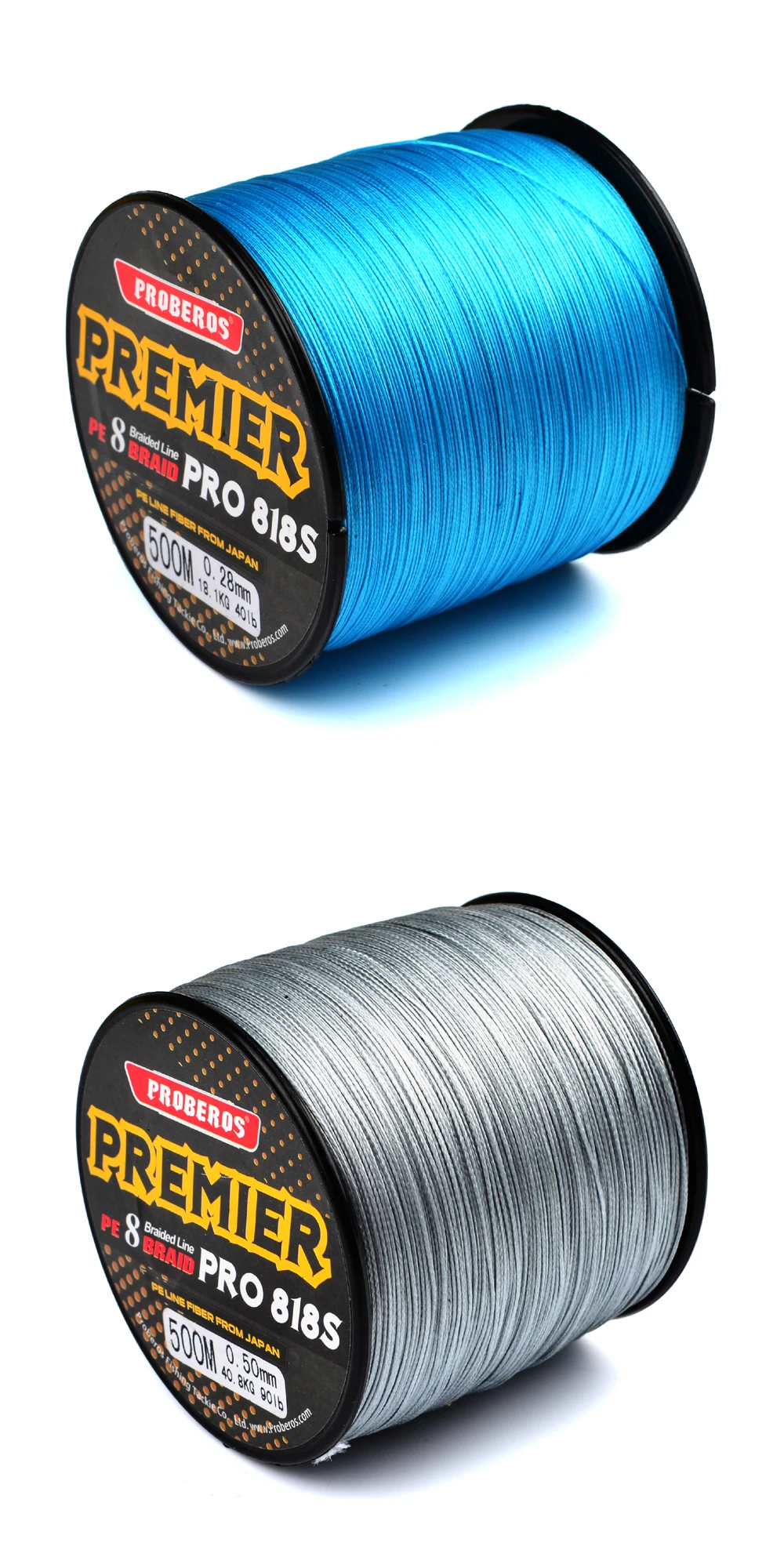 Proberos Fishing Line Pe Braided 300m&500m&1000m 40lb300lb Fishing Braid Line 8 Strands Fishing