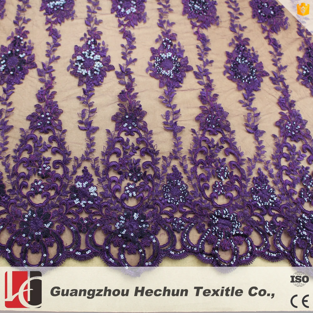 

WHF-341-1Hechun factory wholesale pink without bead guipure lace fabric, Black;white