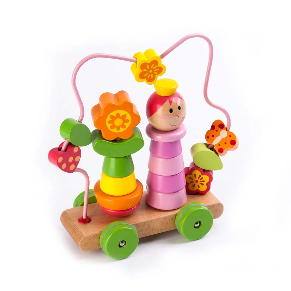 Block Stacking Wooden Wire Beads Toy Game Buy Activity Toy,Wooden