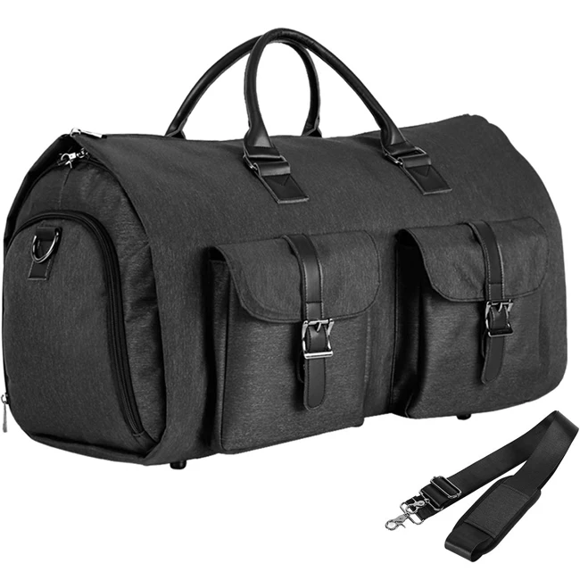 

Waterproof travel garment bag carry on garment duffel bag for men women 2 in 1 hanging suitcase suit business travel bag