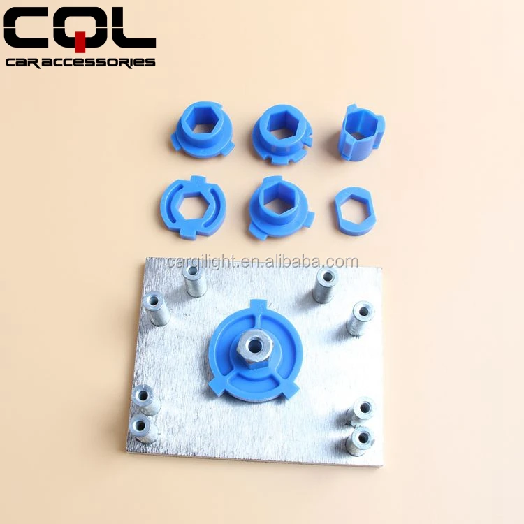 Headlight Retrofit Mounting Mould Plate Tool Kits Positioning Mounting Mould