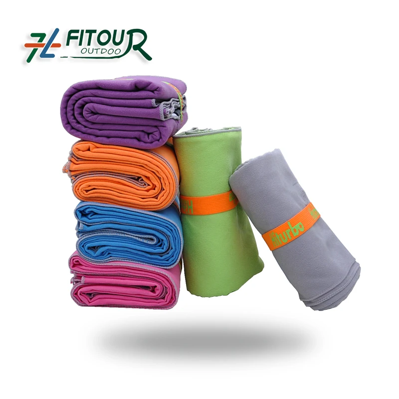 
Microfiber suede towel toalha de microfibra towel microfiber swimming towel in stock available color with elastic band 