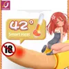 2018 Smart heating banana vibrator secret dildo inside with 7*7 speeds and made of medical silicone