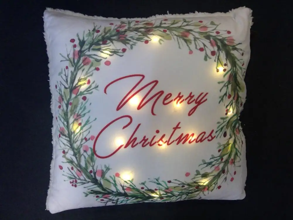 led christmas cushions