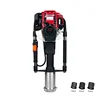 20-80mm petrol round rod hand pile driver with petrol engine