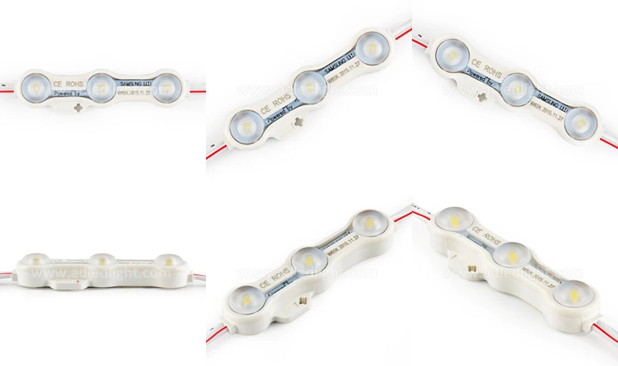 Adled Light SMD 2835 DC 12V 3leds waterproof Injection Led Module Korea by Samsung Led