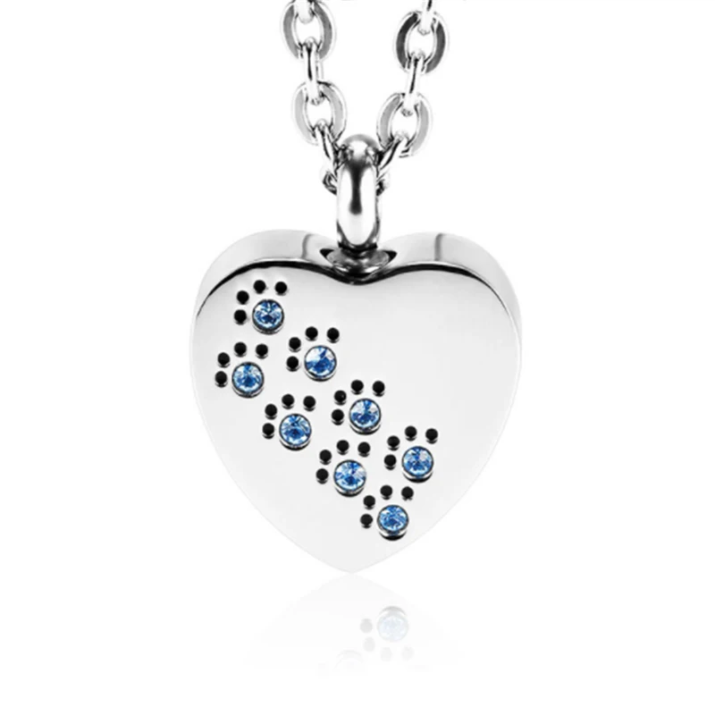 

Memorize heart urns cremation urns for pet ashes Necklace