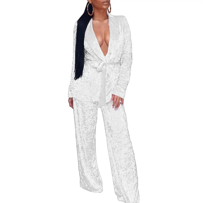 

81228-MX46 comfortable loose women jumpsuit two piece set women clothing