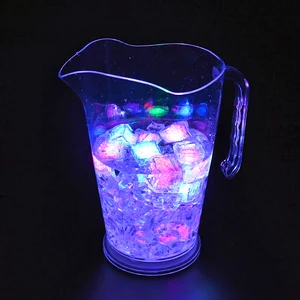 Image of Hotel bar wholesale clear acrylic water plastic led lighted up plastic jug pitcher