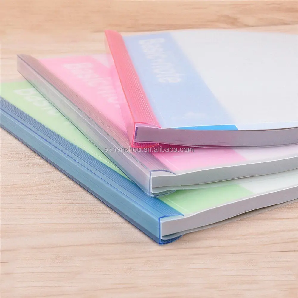 
Promotional cheap custom office stationery supplier report cover slide bar file folder plastic paper binders 