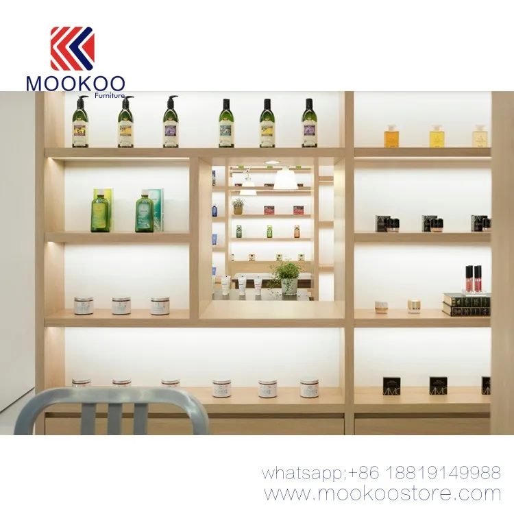 Cosmetic Interior Design Wooden Cosmetic Shelf For Retail Store Buy