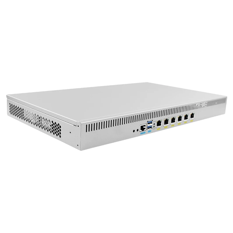 

1U 2980U 2M Cache dual core 1.60GHZ 6*82583V Gigabit Lan pfsense openwrt firewall mini pc