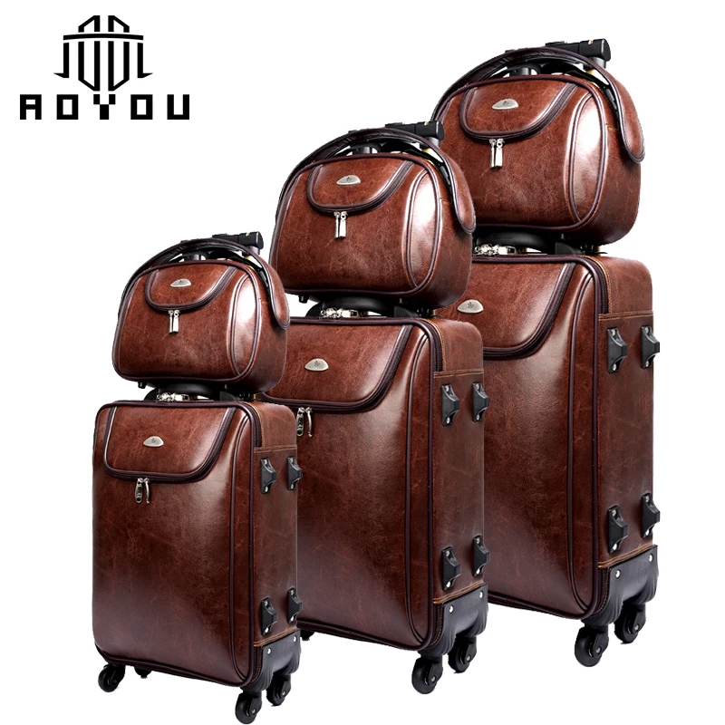 

2pcs 20 24inch High Quality Trolley Case Travelling Bag Suitcase Set Spinner Luggage, Black,red,brown,coffee