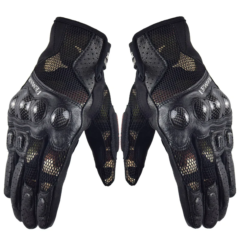 Vemar Carbon Fiber Motocross Gloves Summer Motorcycle Gloves Protection