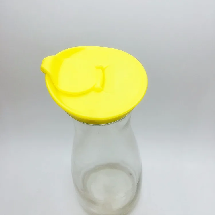 Wholesale 1liter High Capacity 1000ml Glass Milk Bottle Locking Plastic