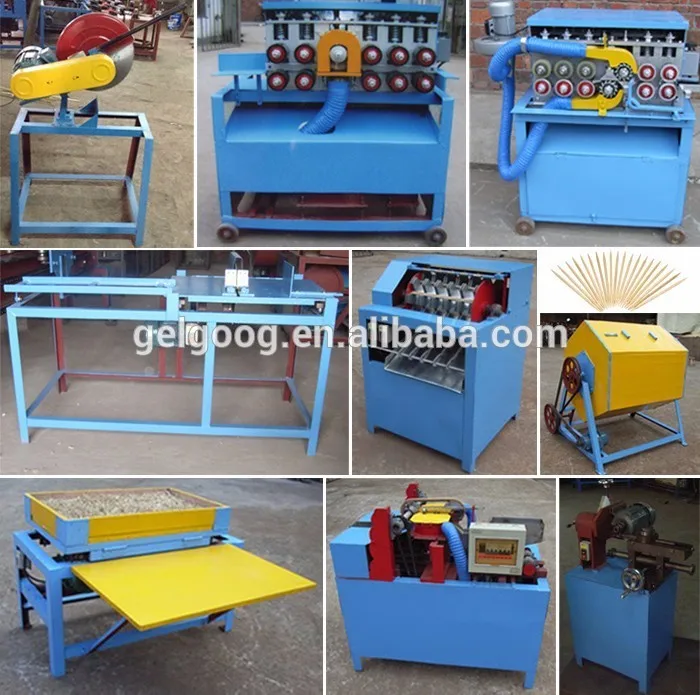Wooden toothpick making machine / Bamboo toothpick production line / Toothpick making line
