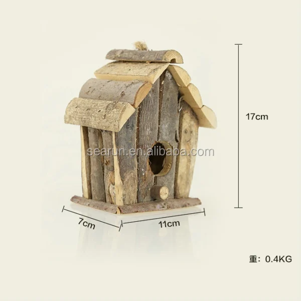 Wooden Bird Cages Wholesale Garden Decorative Bird House Hanging