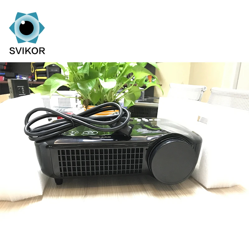 

1080p led educational short-throw 3d home theater projector, White/black