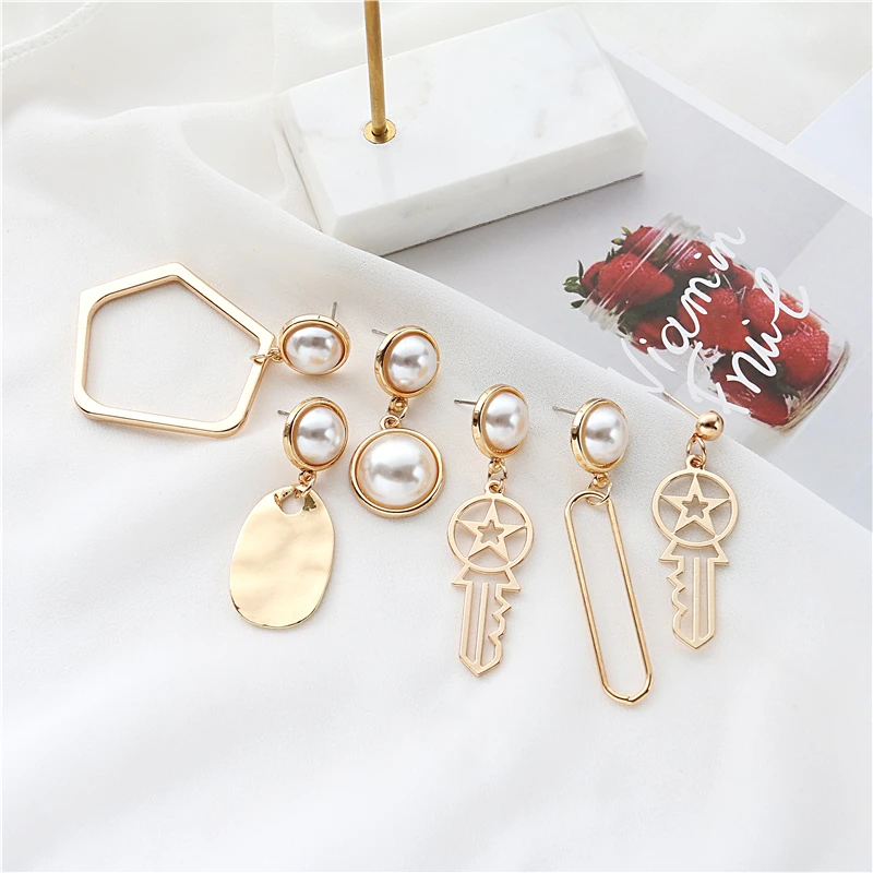 

New Korean Long Earrings for Women, Gold