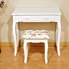 D1709 eco-friendly MDF antique vanity dresser chair mirror cheap study table dimensions hospital reception desk