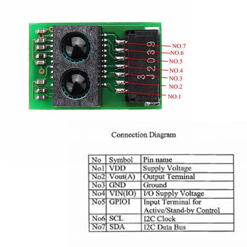 GP2Y0E03 IR Distance Distance Sensor Module Infrared Ranging Module 4-50cm