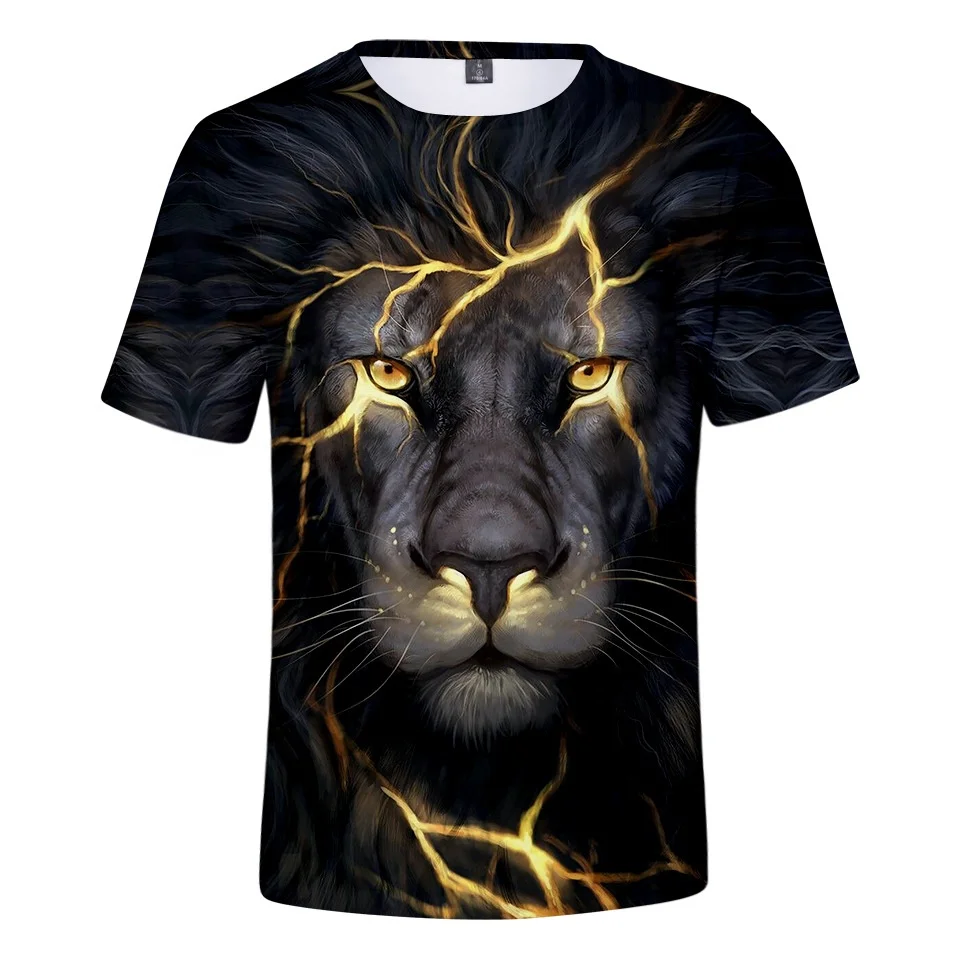 

New design hot sale 3d printed t shirt wholesale 3d printed animal t shirt factory direct sale 3d animal printed t shirt