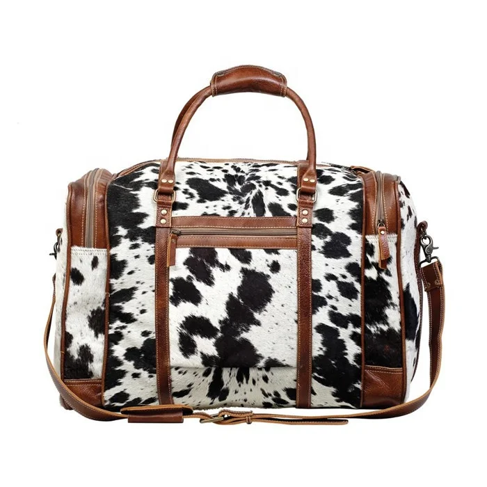 

Grand Cowhide Weekender Cow Hairon Travler Bag Wholesale Monogram, As picture