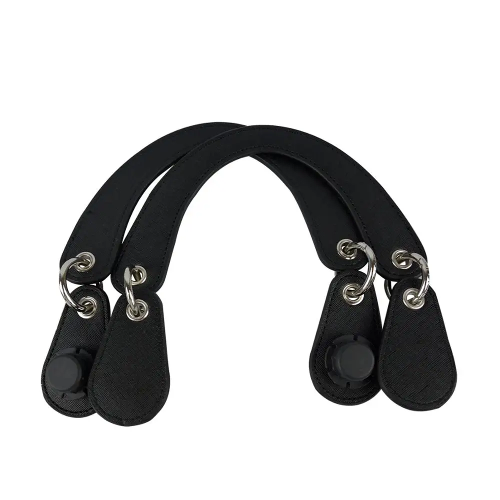 

Hot selling obag Concise Curved Leather Removable Drops Belt Handles for O bag Classic Mini EVA bags