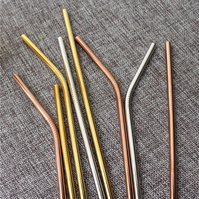 Amazon Coloured Metal Stainless Steel Straws Kraft Paper Box Package