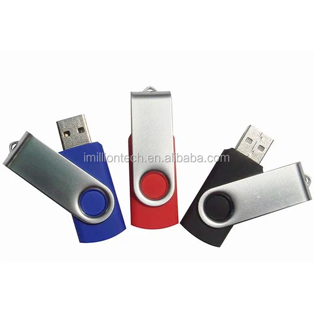 Custom Logo Popular Swivel USB Flash Pen Drive 1GB 2GB 4GB 8GB 16GB 32GB 64GB USB 2.0/3.0 With Logo Printing - ANKUX.COM