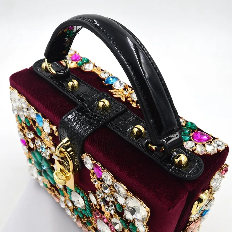 Best Designer Colorful Rhinestone Evening Bags Clutches Bags