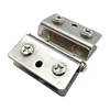 Stainless steel glass hinge net red rotating shoe cabinet special 135 degree hinge opening splint hinge