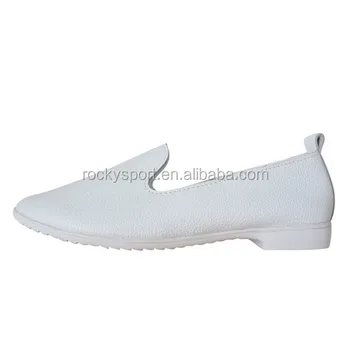 white leather nursing shoes womens