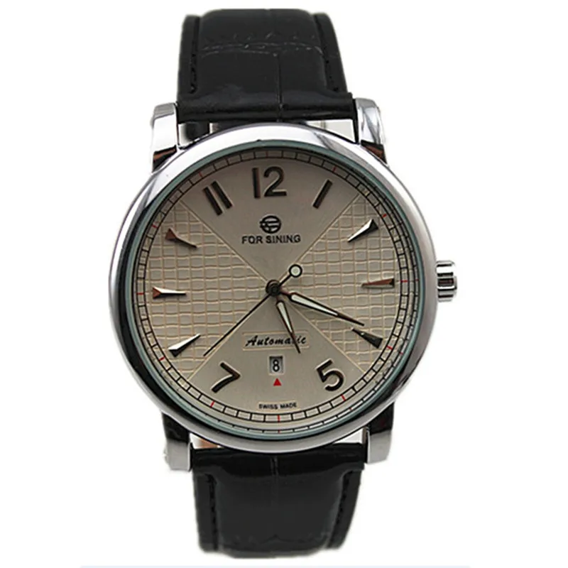 

FORSINING Automatic Wristwatches Men hot sales Leather band automatic mechanical watches fashion designer men's skeleton watches