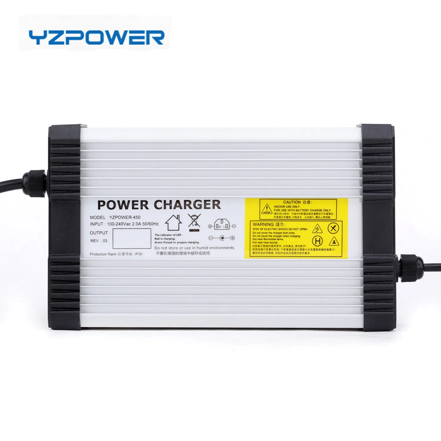 

YZPOWER 54.6V6A 48V Battery Chargeraluminum Case Charger With SAA CE FCC ROHS Certification, High power battery charger