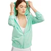 Full Zip Hoodie Windbreaker women bomber jacket Lightweight 100% polyester soft shell sports jacket china wholesale supplier