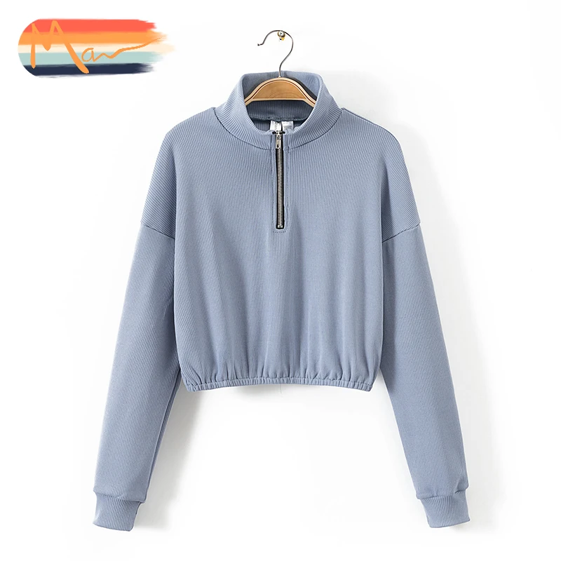 

Maxnegio sweatshirt women crop top plain wholesale blank streetwear