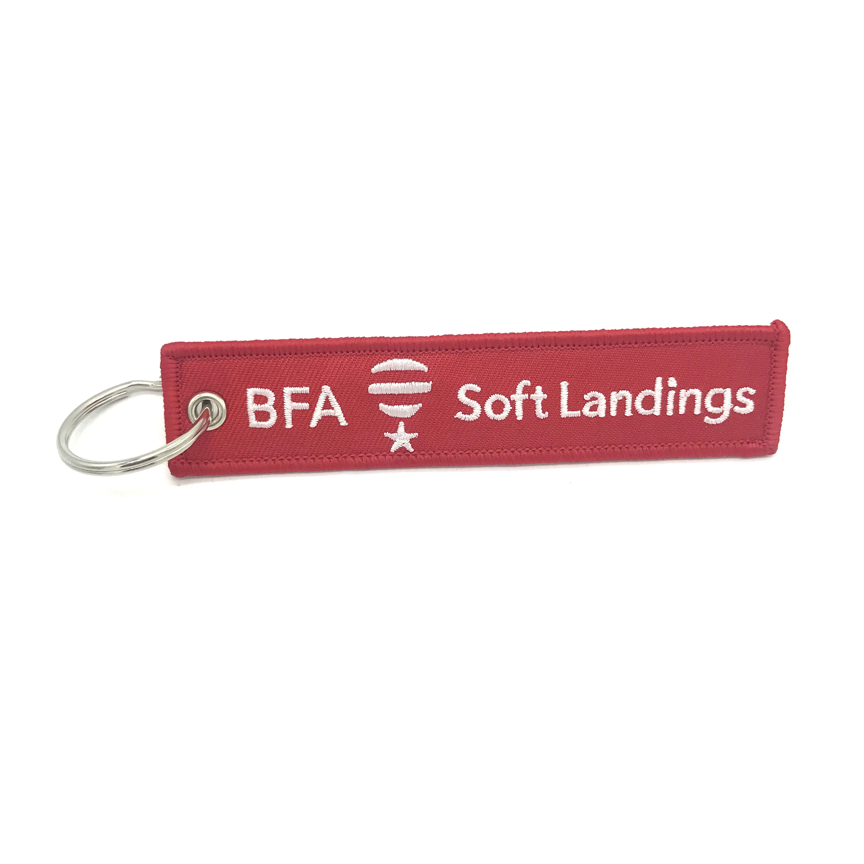 Wholesale High Quality Fabric Key Tag Labels Customized Brand Promotion