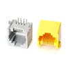 Side Entry PCB Jack ,RJ45 8P8C ,Mini low Profile, Tab UP, Ind Temp , Thru Hole.