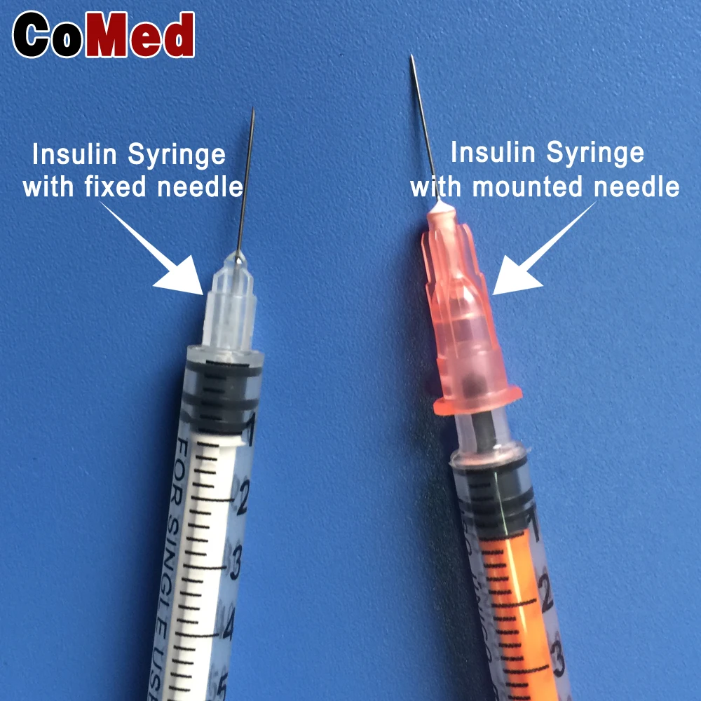 
disposable insulin syringes 1ml with fixed needle 30G*8mm 