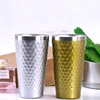 High Quality Fish Scale 304 Stainless Steel Coffee Mug Double Wall Beer Mugs Fish Scale Cups