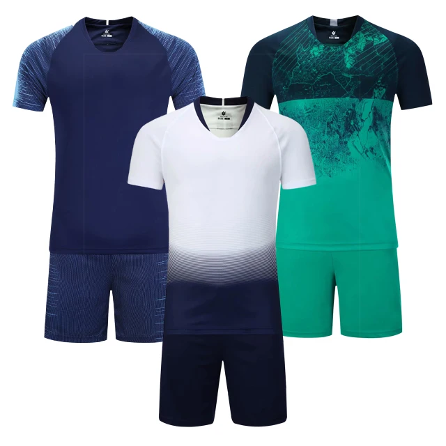 Top Quality man football shirt maker soccer jersey set